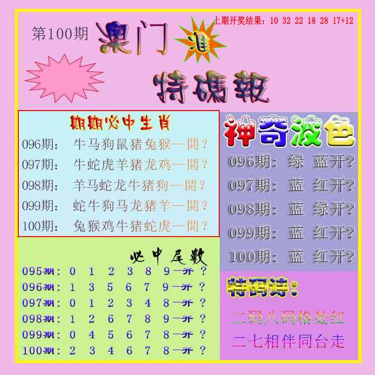 100期生财有道特码报[图]