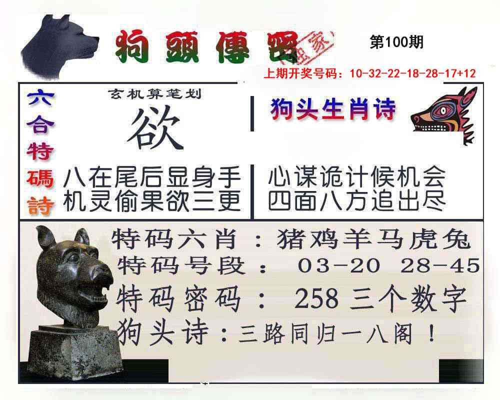100期狗头传密[图]